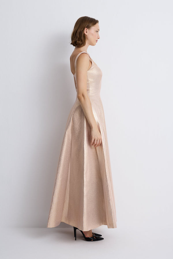 Nean Rose Gold Evening Gown Rose Gold