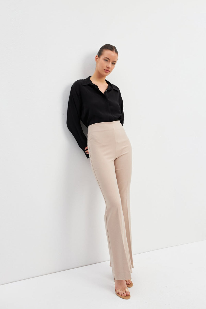 Setre Wide-Leg Trousers Dark Beige