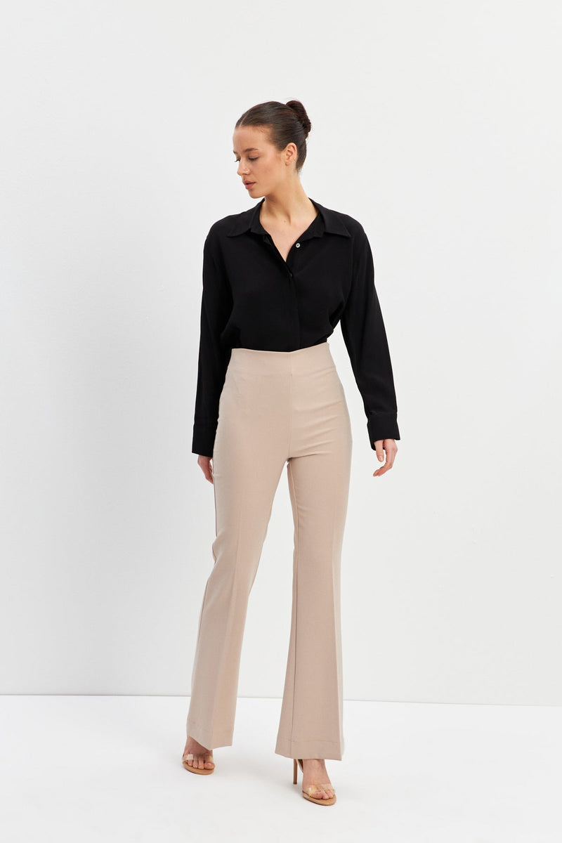 Setre Wide-Leg Trousers Dark Beige