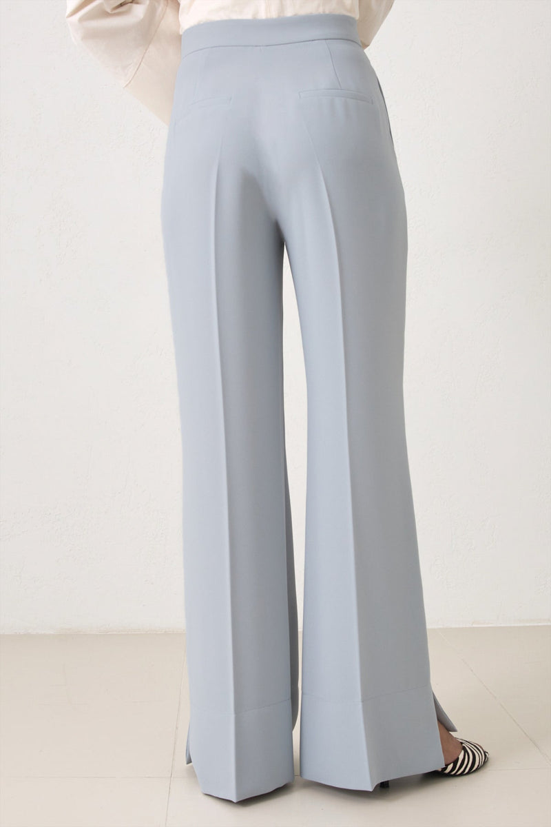 Setre High Waist Trousers With Slit Detail Light Green