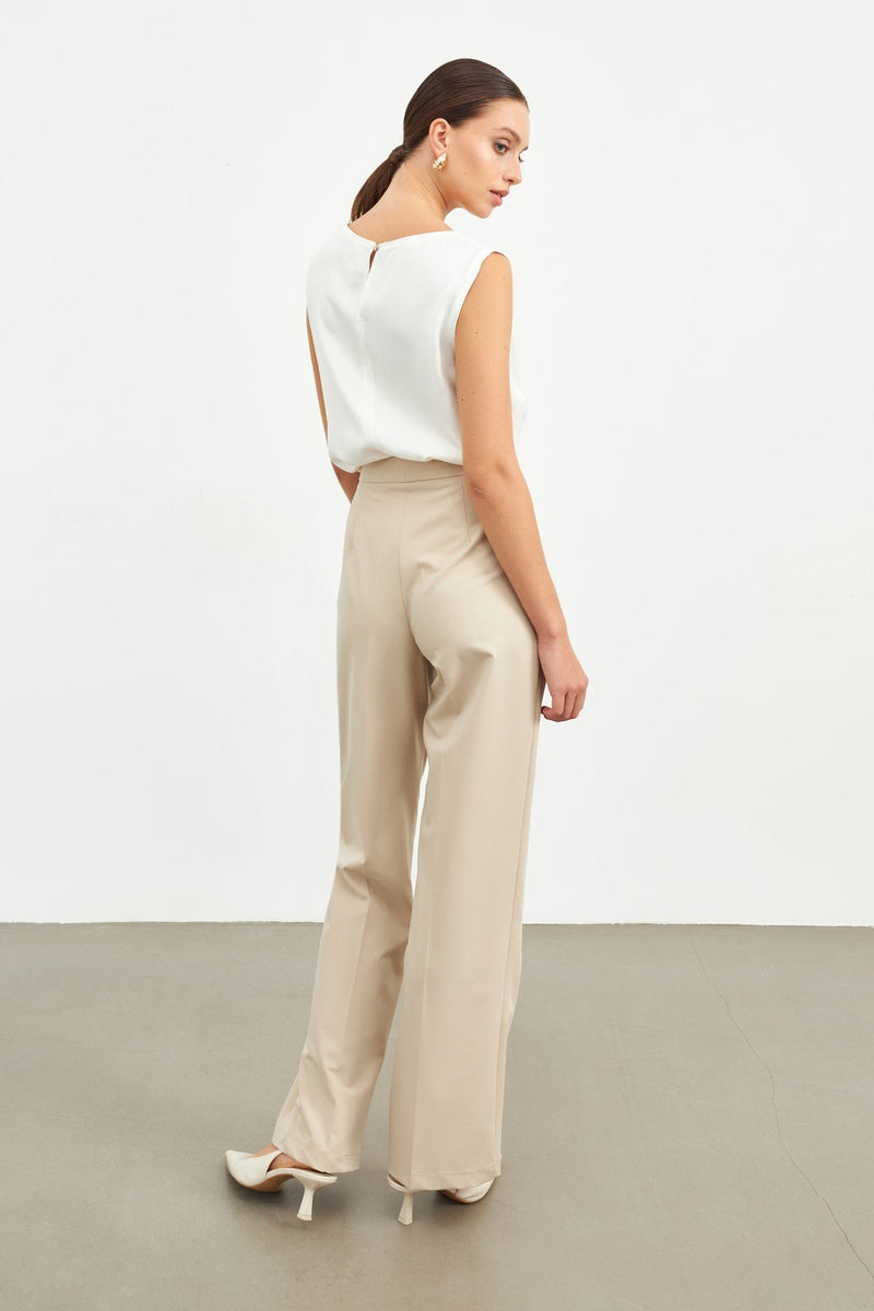 Setre Straight Cut Trousers Beige