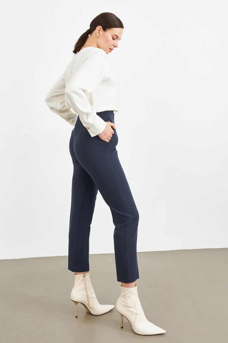 Setre Sleek Fit Pants With Pocket Detail Navy