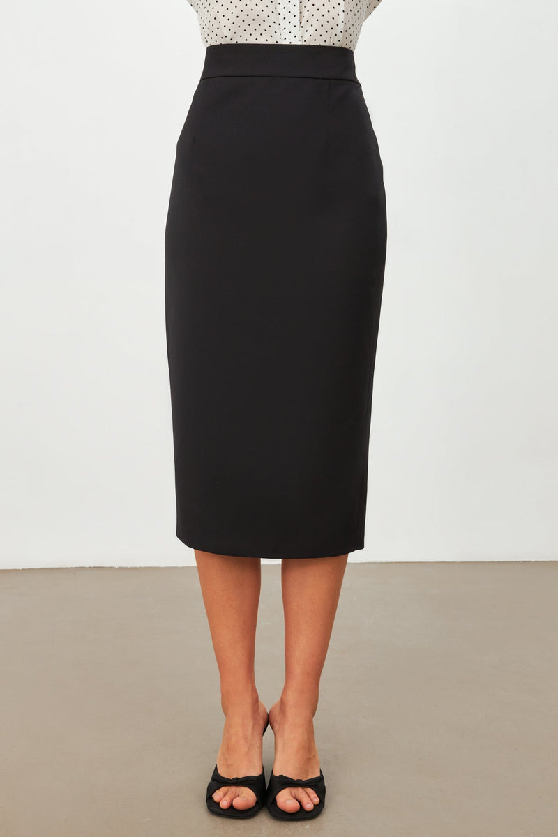 Setre High-Waisted Pencil Skirt Black
