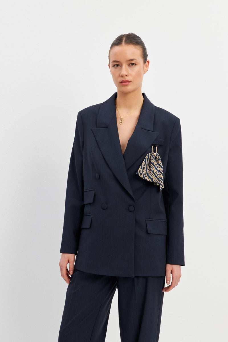 Setre Double-Breasted Jacket Navy