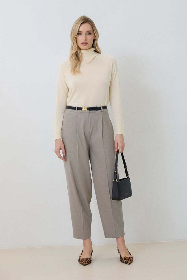 Setre Waist And Pleat Detailed Trousers Mink