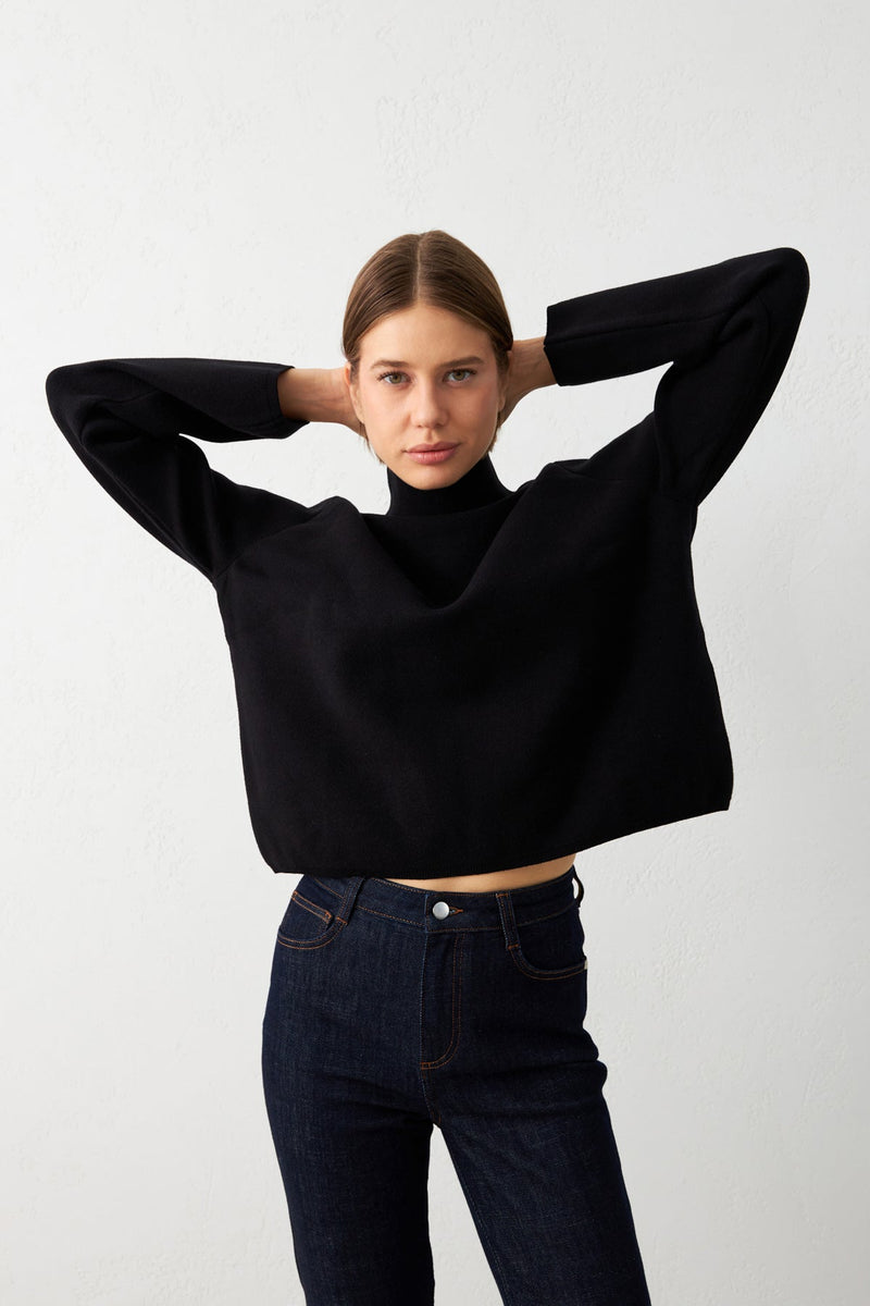 Setre Turtleneck Long Sleeve Knitwear Black