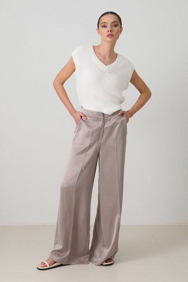 Setre Wide Leg Trousers Mink