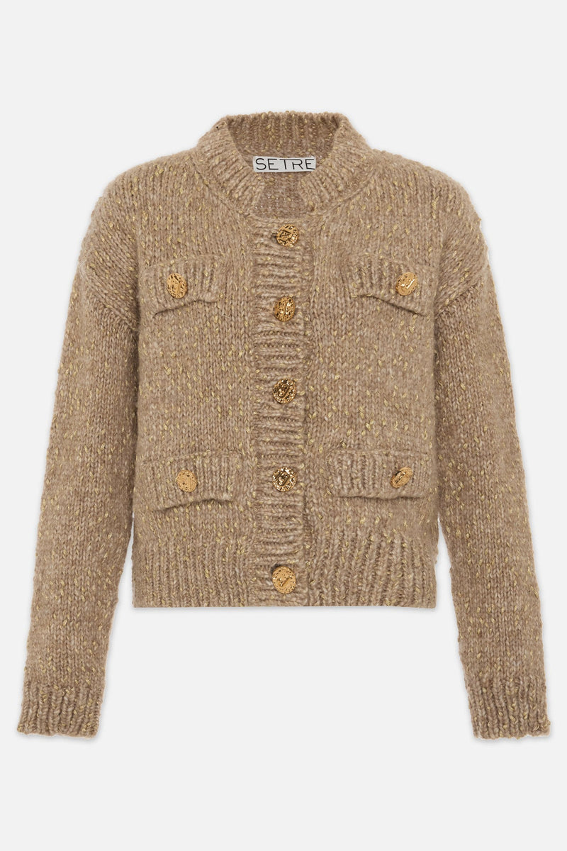 Setre Pocket Detailed Long Sleeve Knitwear Mink