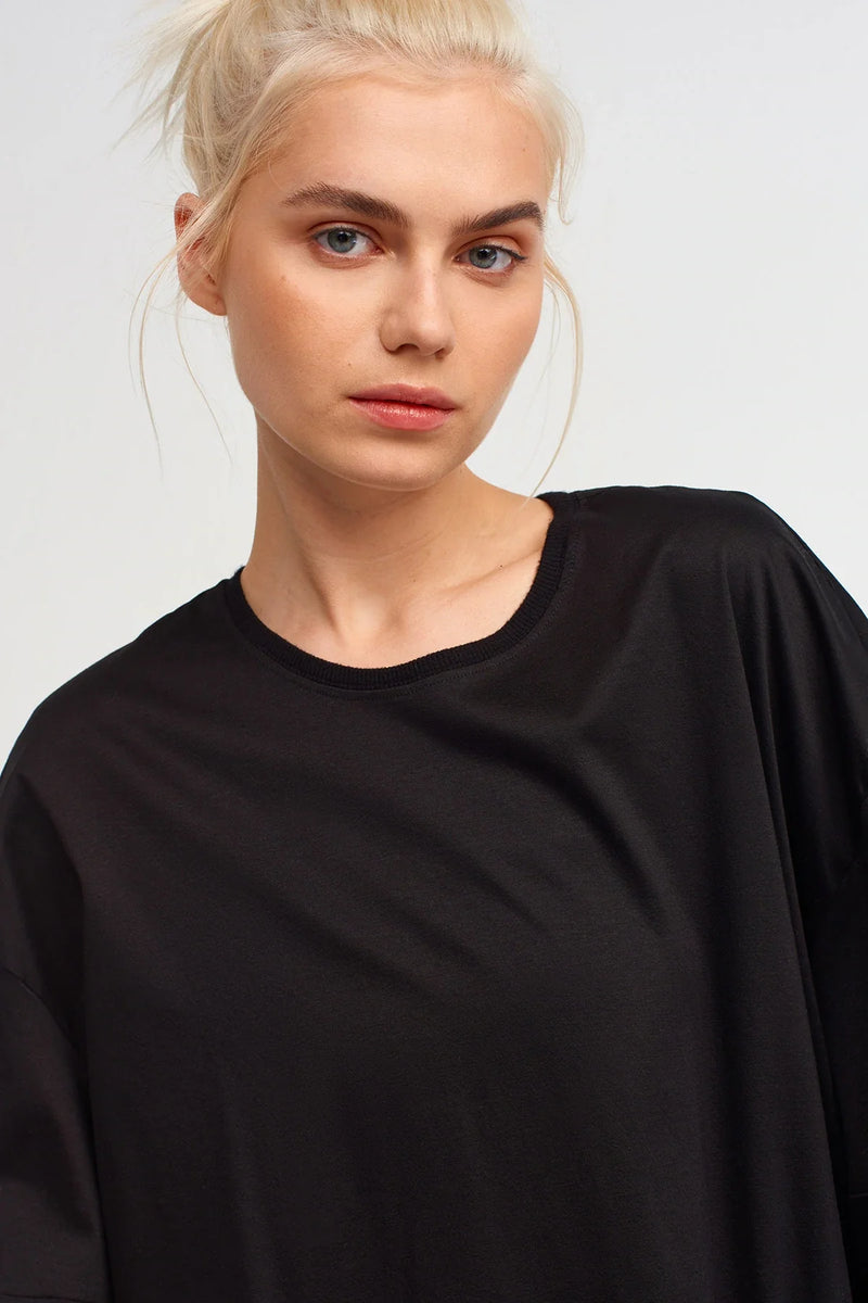 NU 3/4 Sleeve T-Shirt Black