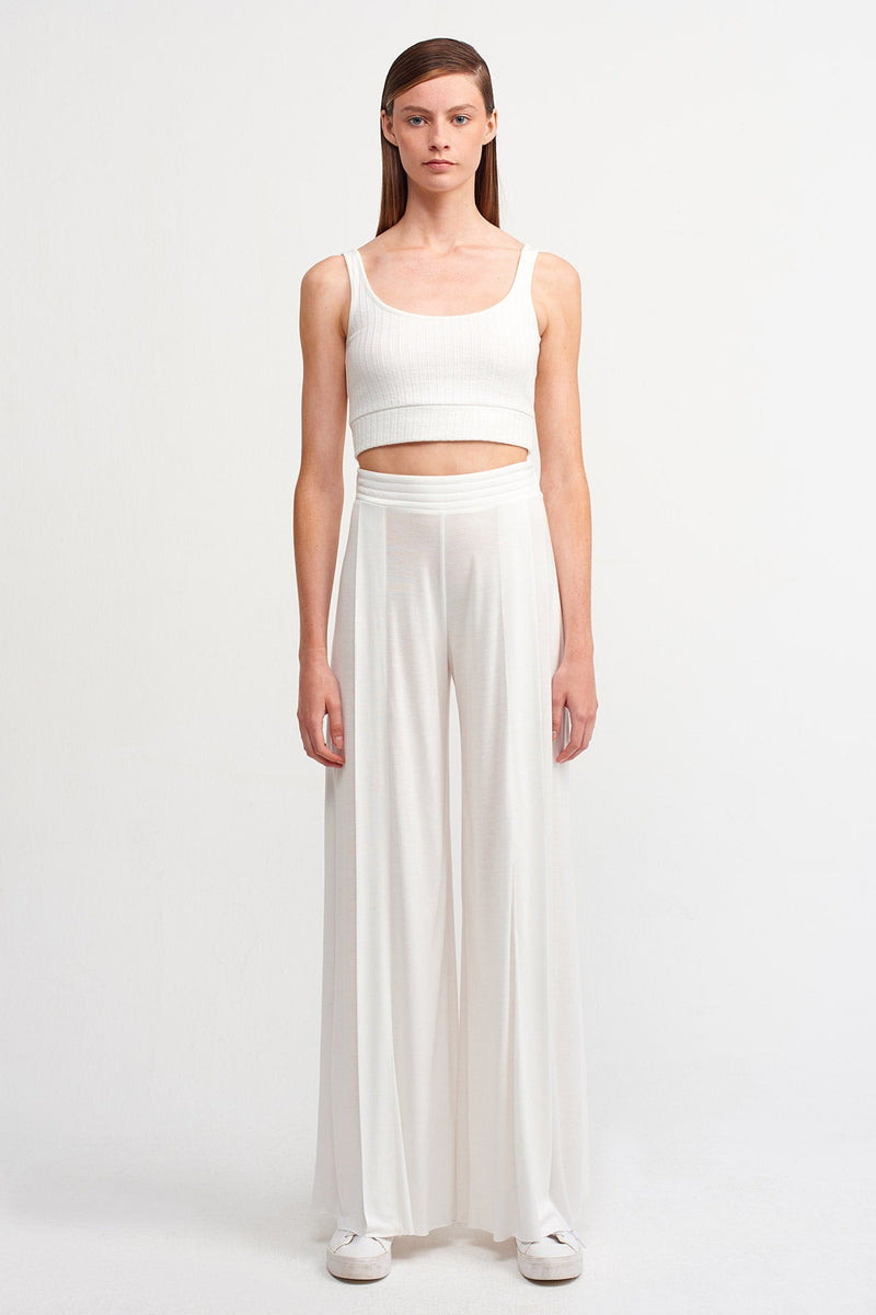 NU Wide Leg Trouser Off White