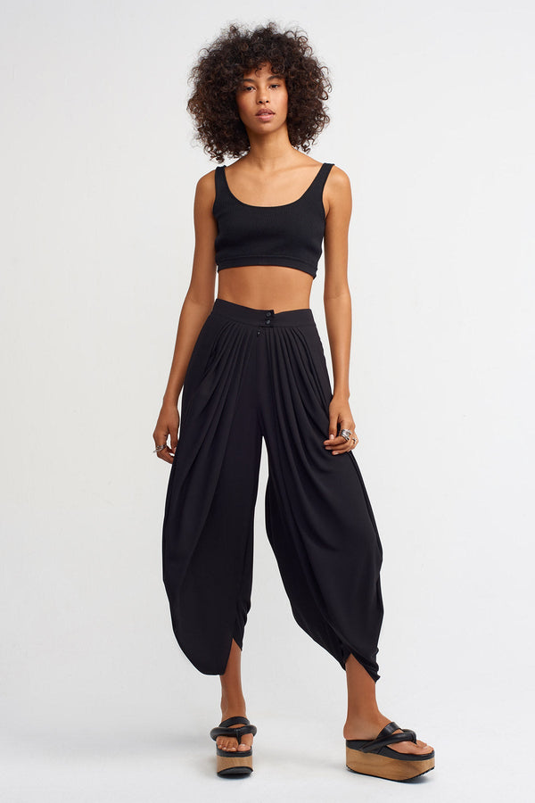 NU Pleat Detail Trouser Black