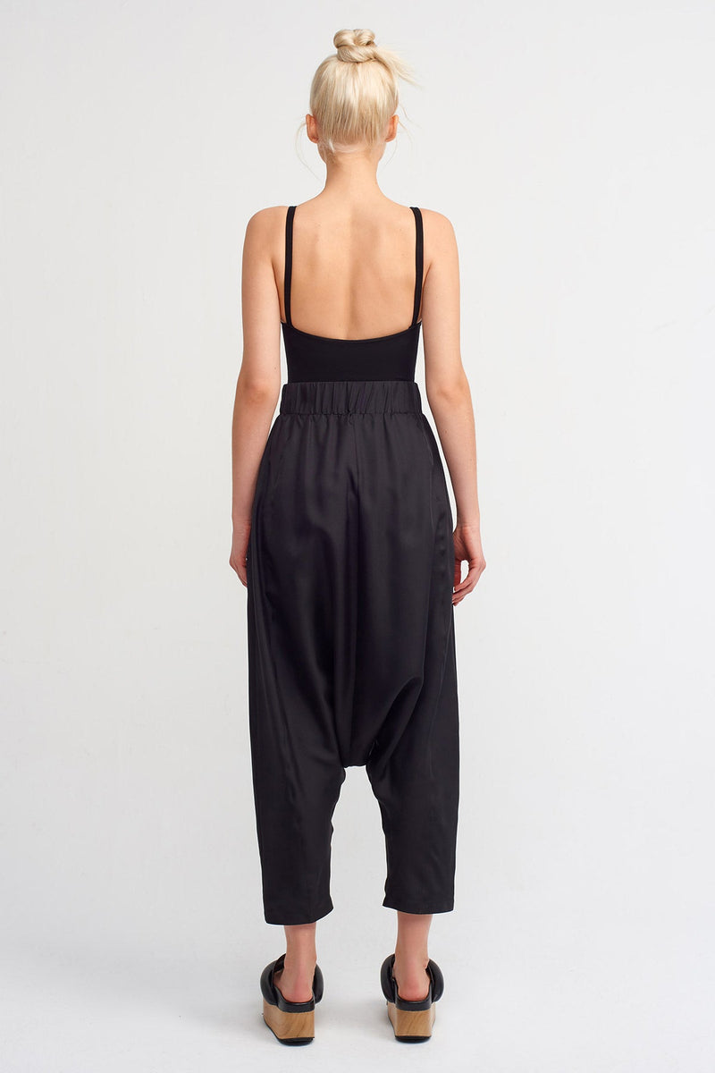 NU Solid Harem Trouser Black