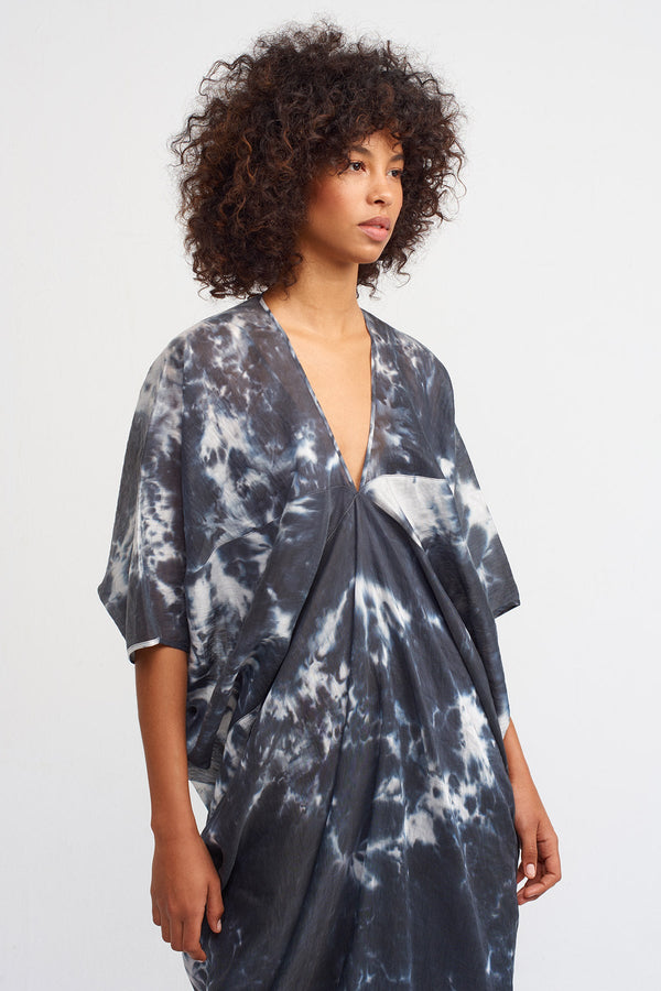 NU Printed Kaftan Dress Print