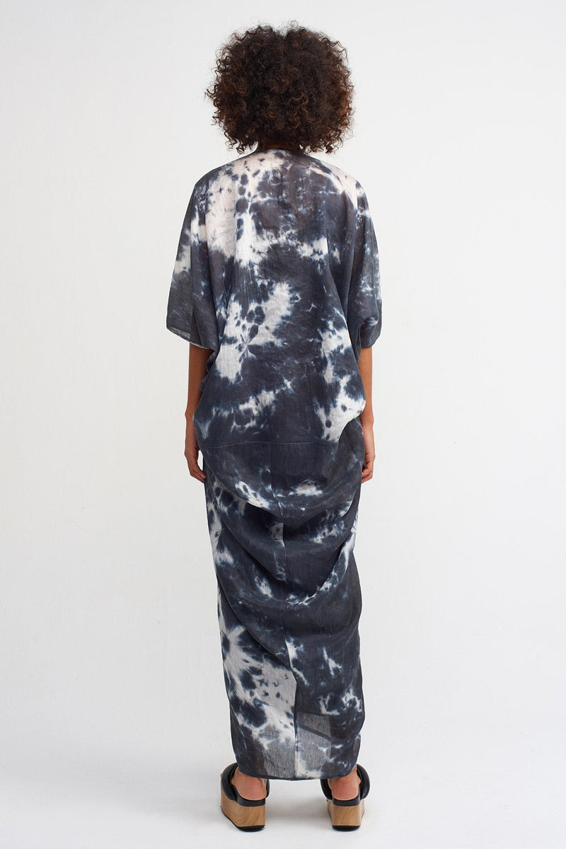 NU Printed Kaftan Dress Print