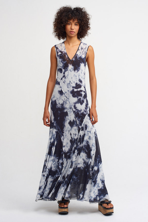NU Printed Mermaid Dress Print
