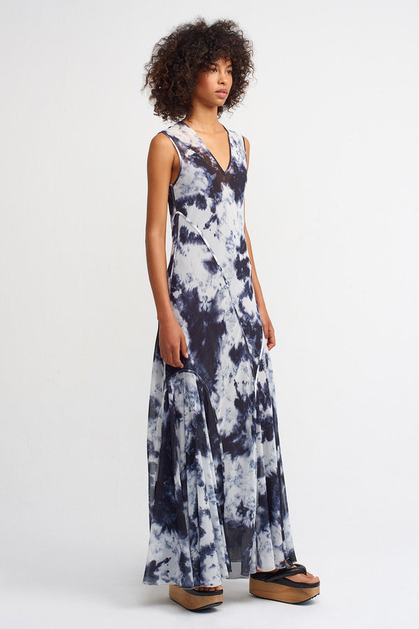 NU Printed Mermaid Dress Print