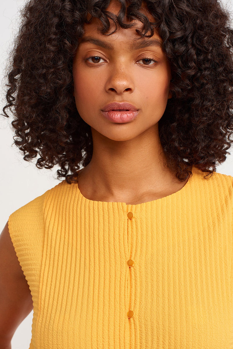 NU Pleated Jumpsuit Saffron