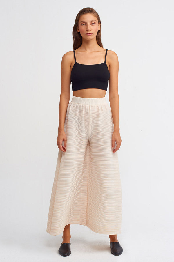NU High Waist Loose Fit Trousers Natural
