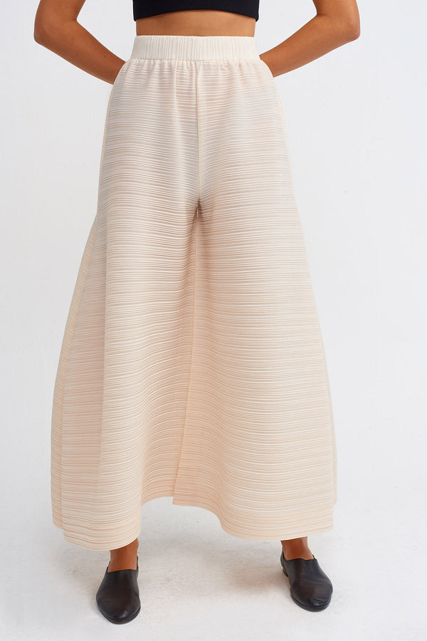 NU High Waist Loose Fit Trousers Natural