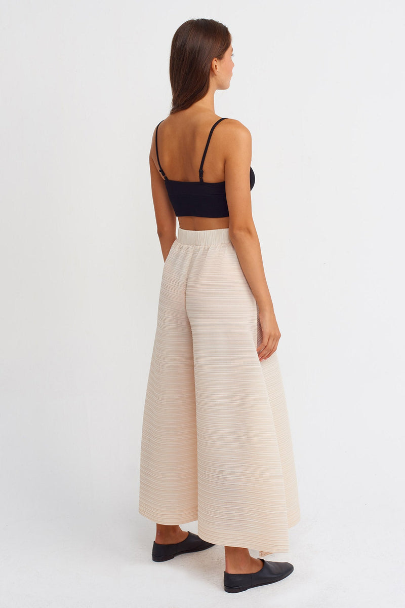 NU High Waist Loose Fit Trousers Natural