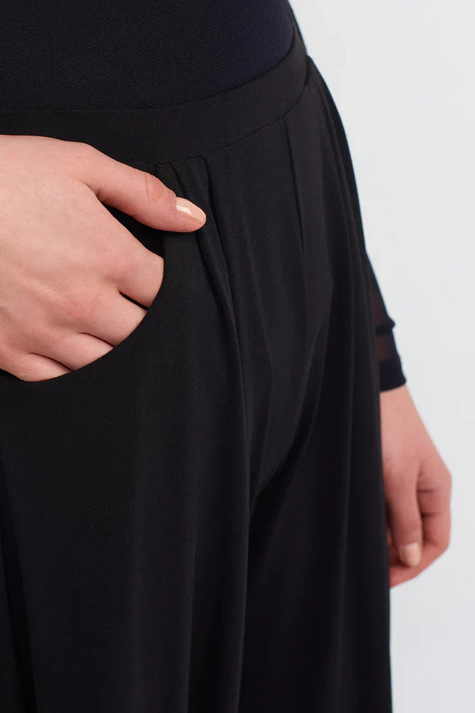 NU Elasticated Waist Solid Trousers Black