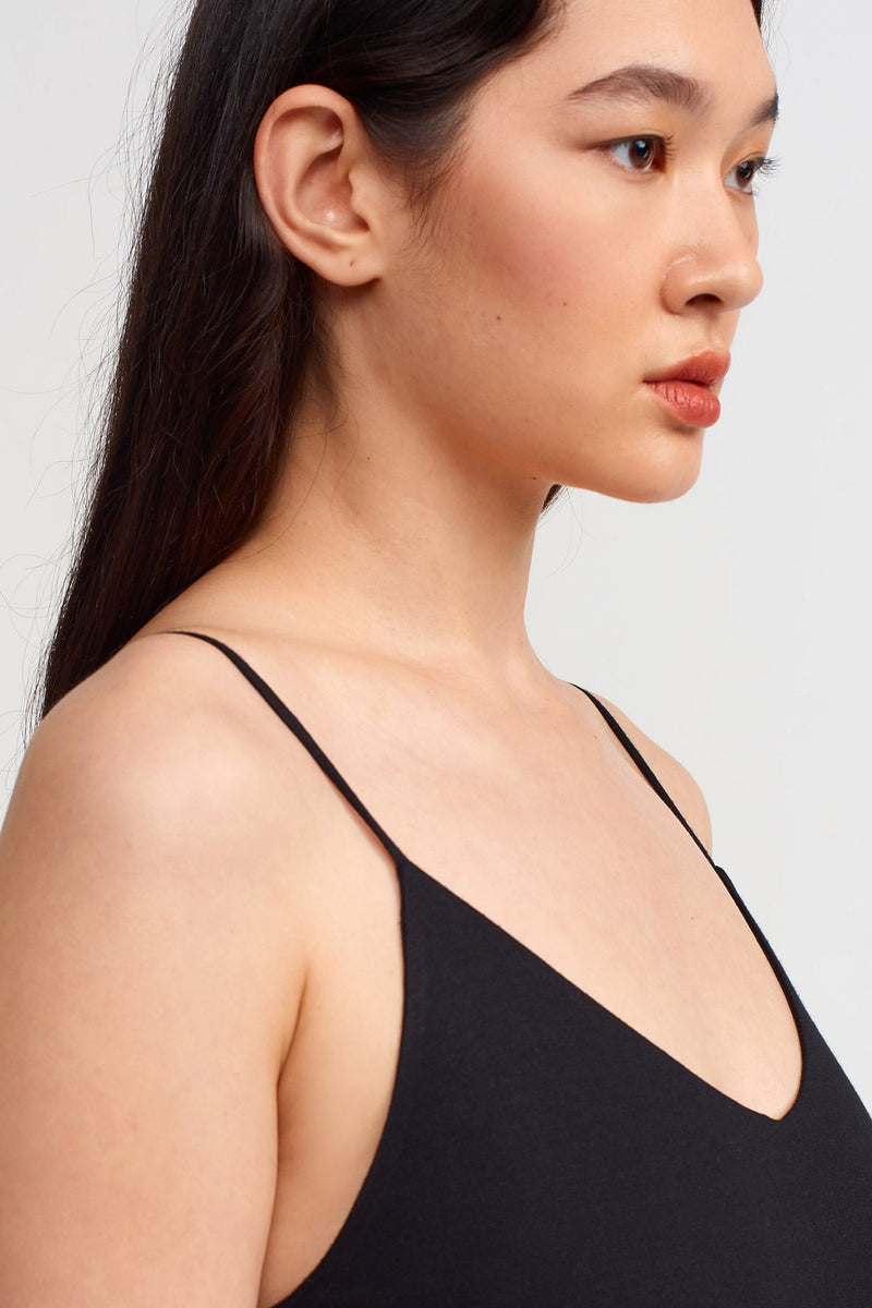 NU Thin Strap Maxi Dress Black