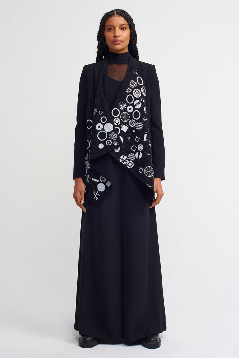 NU Sequin-Embellished Jacket Black