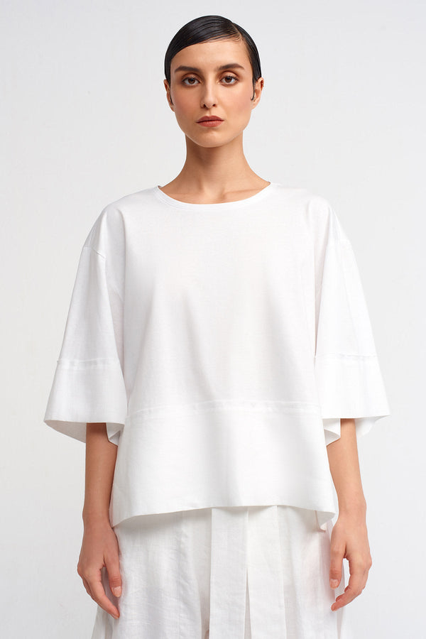 NU Oversize Basic T-Shirt Off White