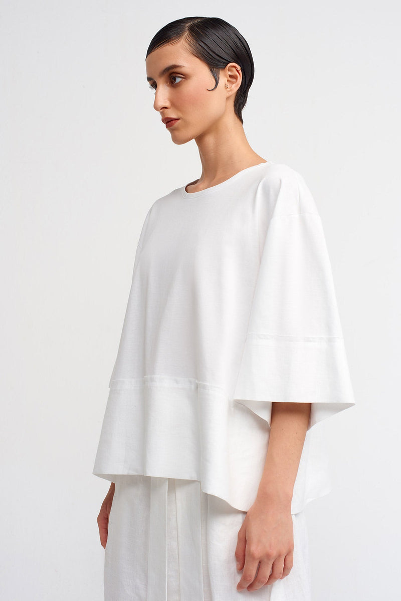 NU Oversize Basic T-Shirt Off White