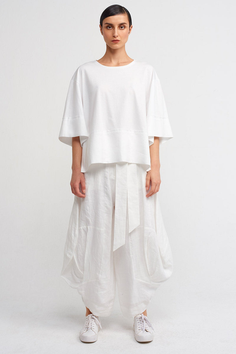 NU Oversize Basic T-Shirt Off White