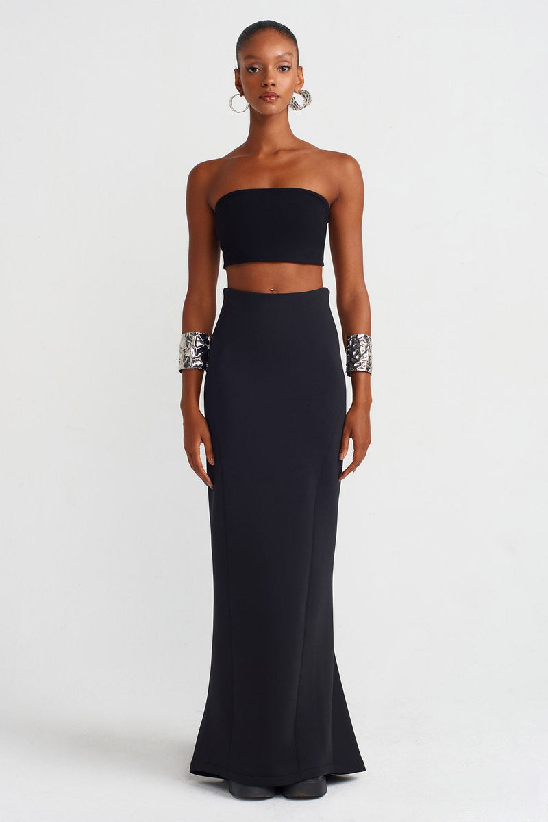 NU Tail Fish Skirt Black