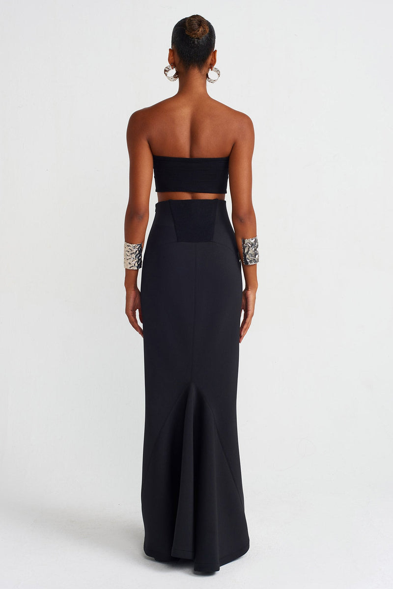 NU Tail Fish Skirt Black