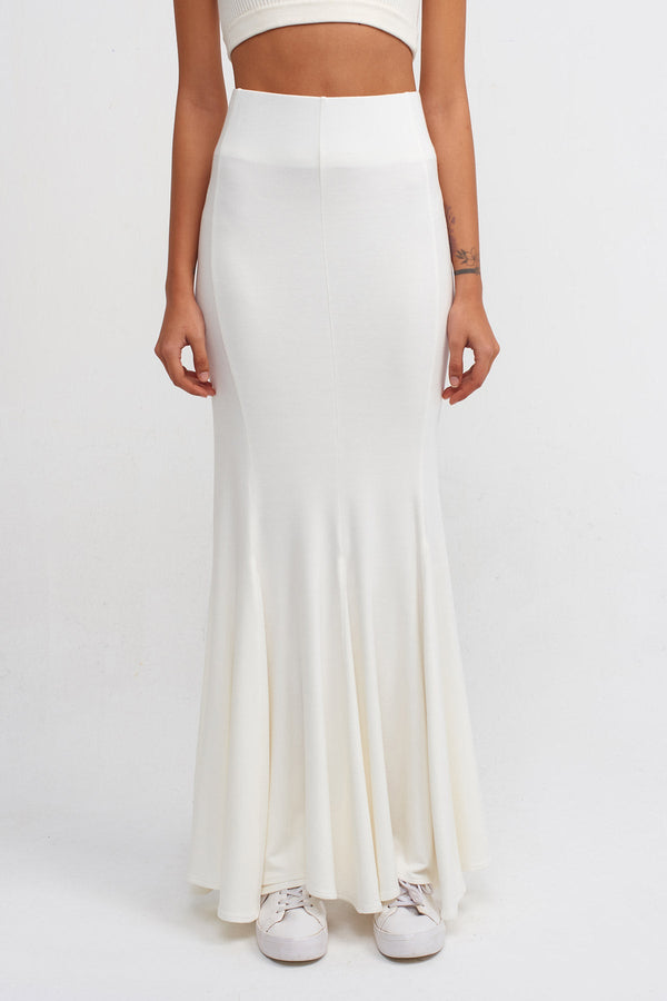 NU Lounge Mermaid Skirt Off White