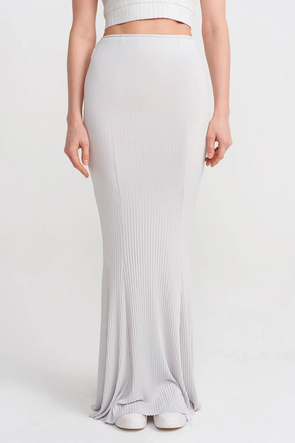 NU Pleat Fish Skirt Ice