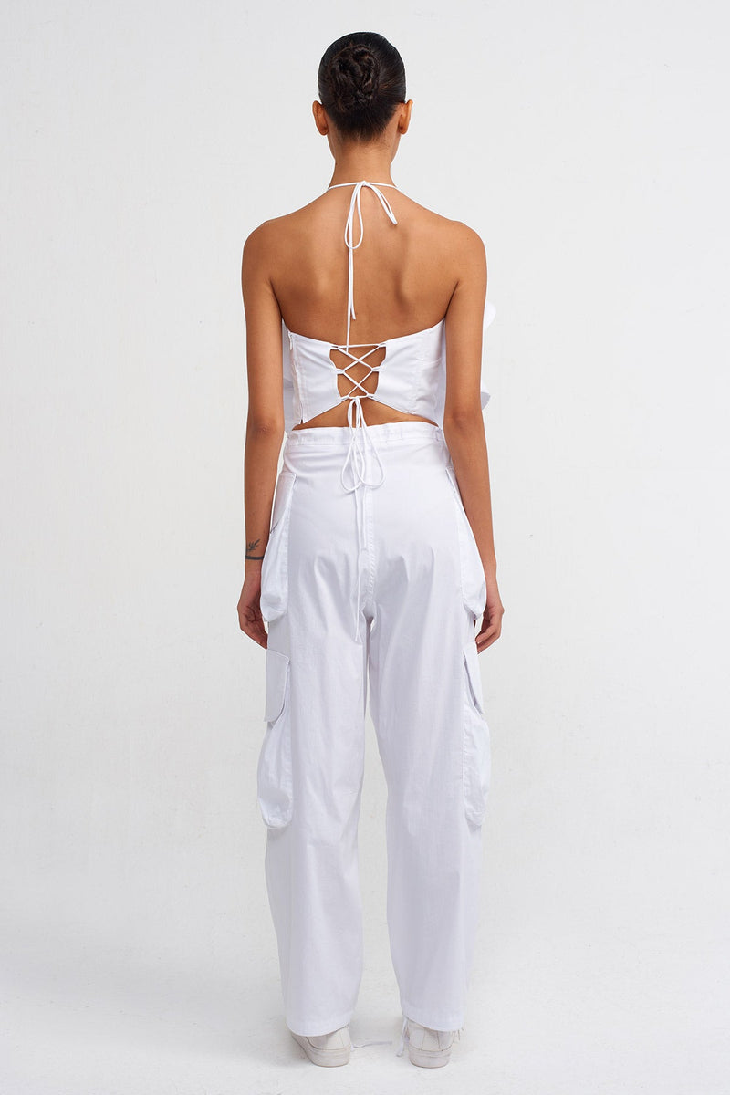 NU Poplin Cargo Pants Off White
