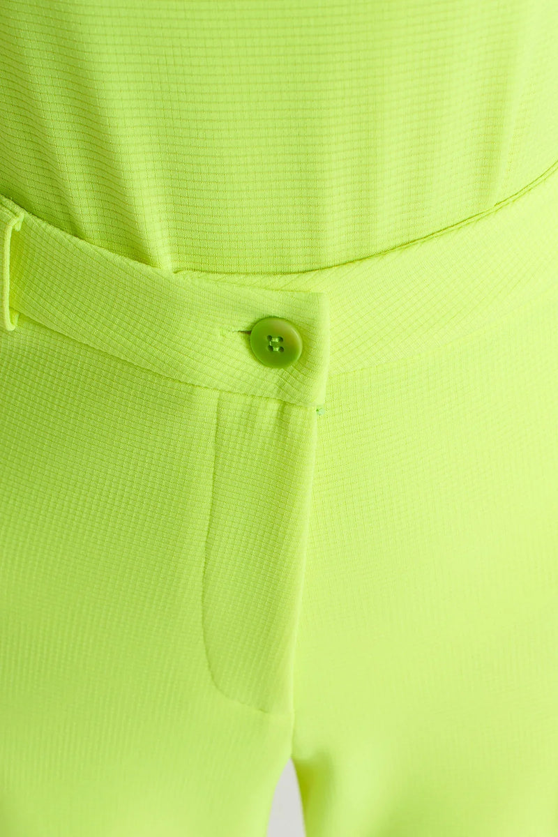 NU Spanish High Waist Trousers Neon Green