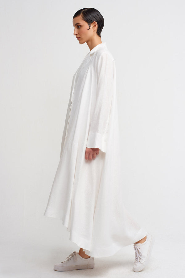 NU Double-Breasted Jacket Dress Off White