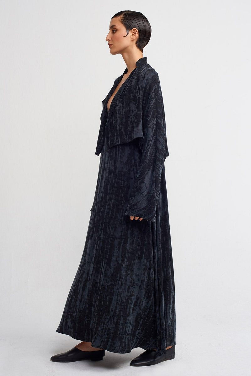 NU Velvet-Look Short Cardigan Black