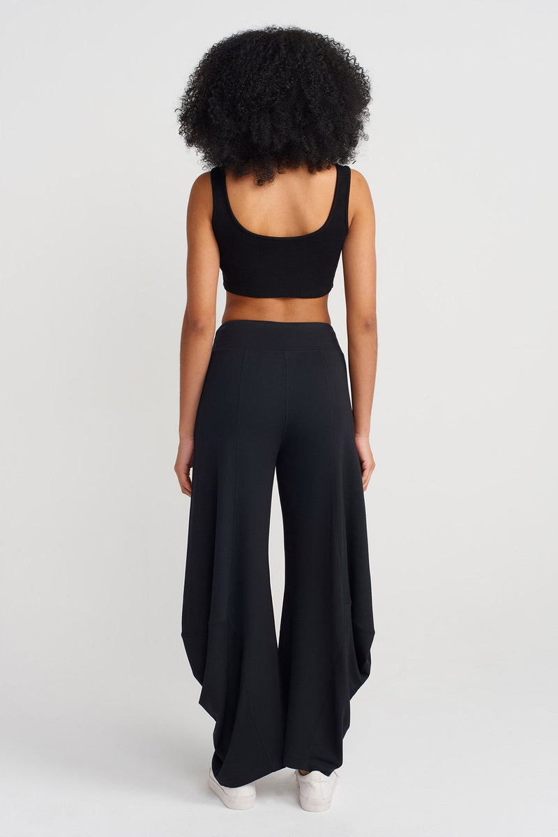NU Draped Trousers Black