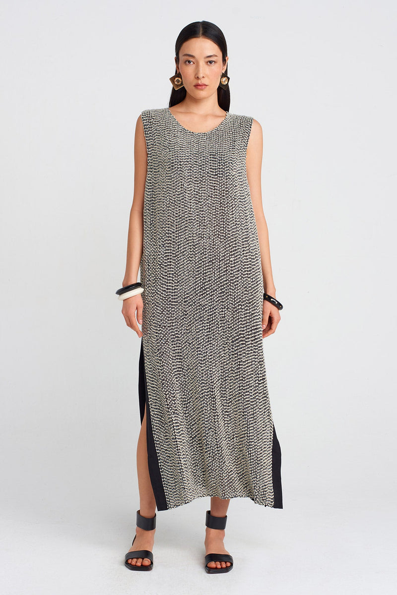 NU Hand-Beaded Chic Dress Black