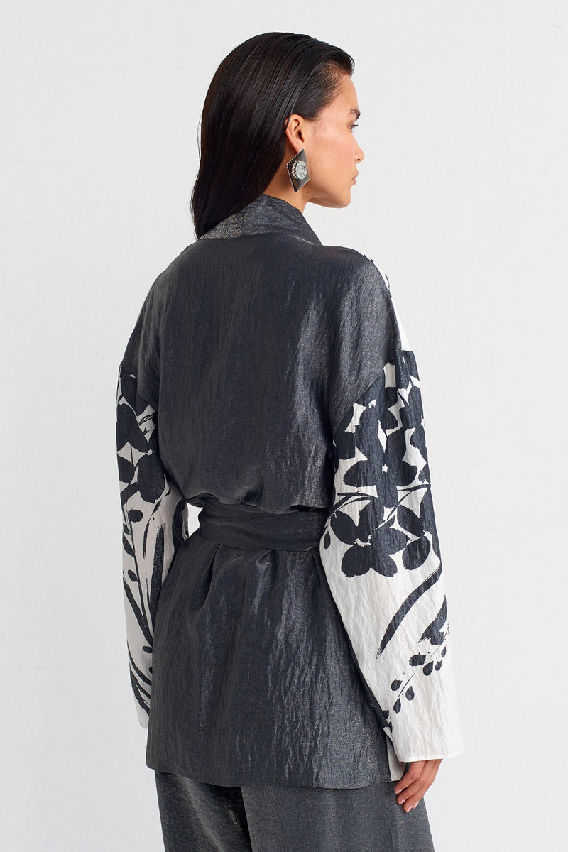 NU Printed Short Kimono Multi Color