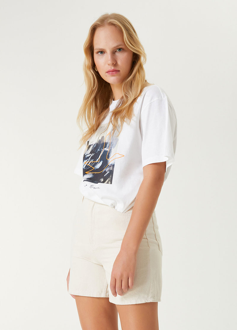 Beymen Club Graphic Print T-Shirt Off White