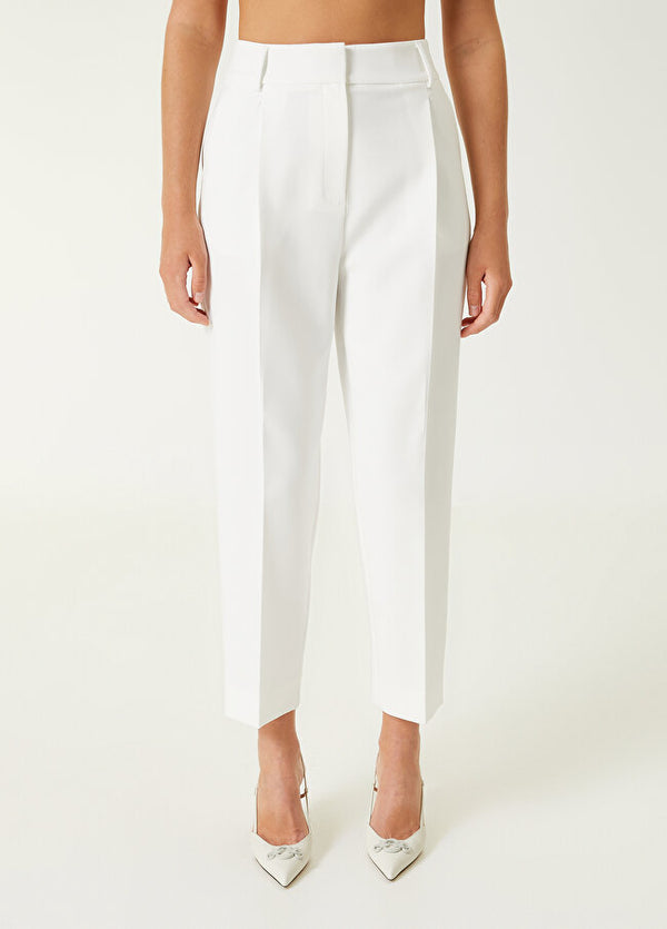 Beymen Club Pleated Formal Trousers Off White