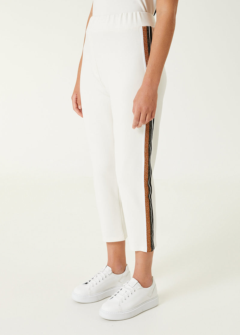 Beymen Club Striped Modal Sweatpants Off White