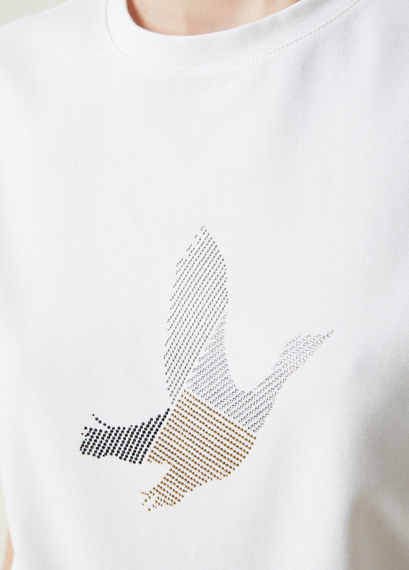 Beymen Club Hotfix Logo T-Shirt Off White