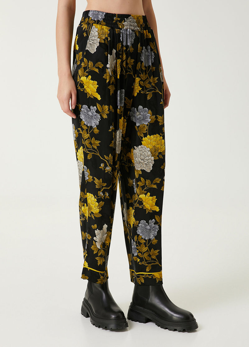 Beymen Club Patterned Trousers Black