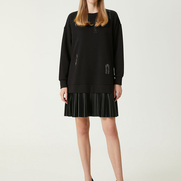 Beymen Club Embellished Pleated Mini Dress Black – Wardrobe