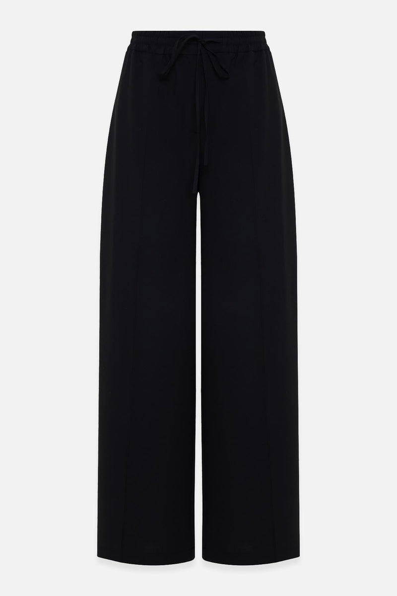 Setre Elastic Waist Relaxed Cut Trousers Black