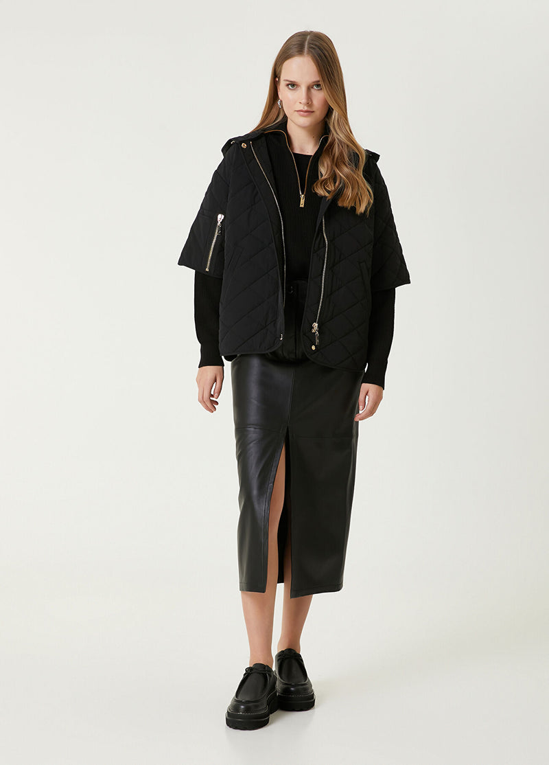 Beymen Club Hooded Quilted Coat Black