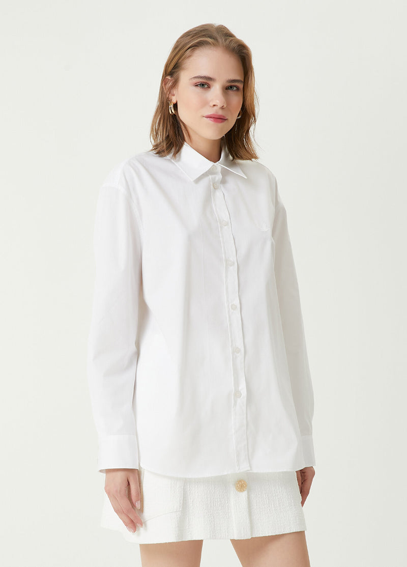 Beymen Club Logo Embroidered Shirt Off White